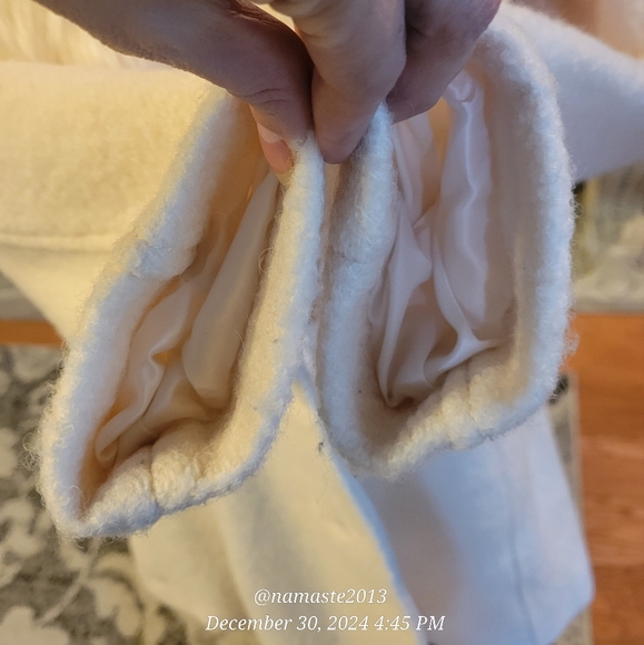 Guess Wool Blend Pea Coat Faux Fur Designer Luxury Celeb Removable Collar #74 - Picture 7 of 11